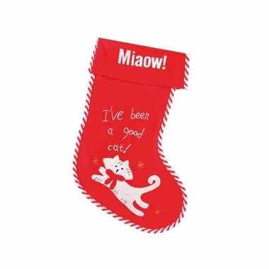 Kerstsok miaow! voor katten
